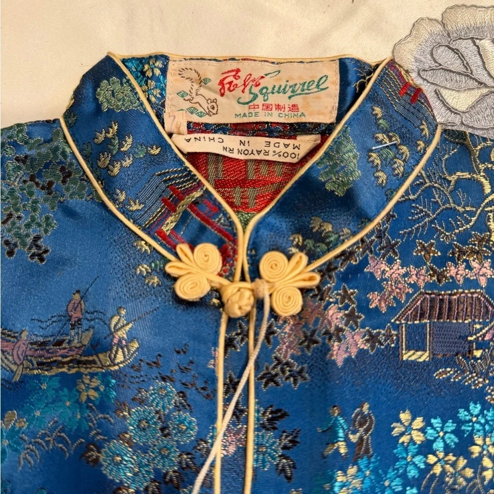 Blue Floral Kids Blouse